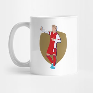 Martin Odegaard Arsenal No. 8 Collage Mug